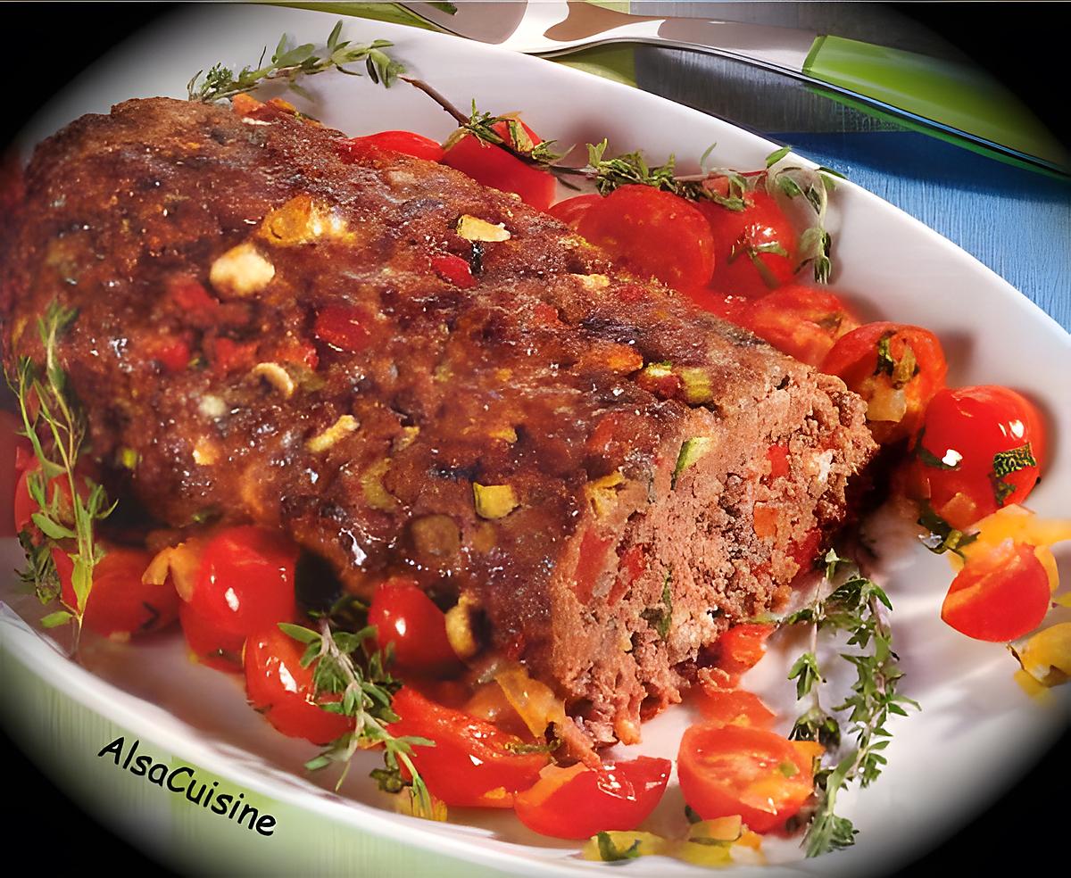 Pain de viande aux poivrons